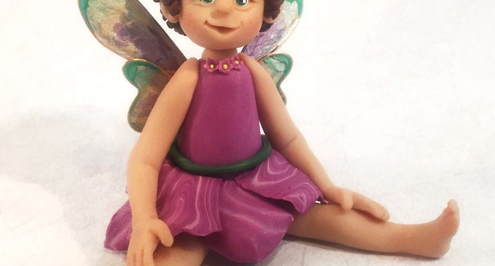 Isabella the Flower Fairy-2017 Polymer Clay Figure Challenge #5