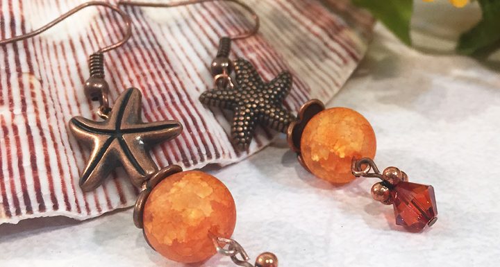 Starfish Charm Earrings-Jewelry Design Tutorial
