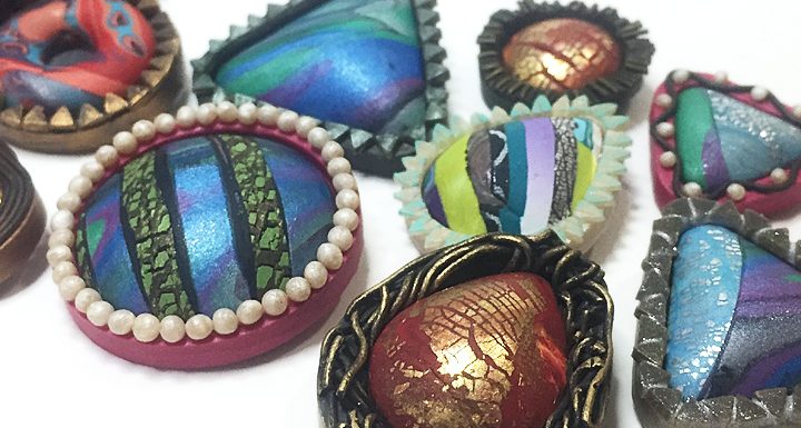How To Add Creative Embellishments To Molded Polymer Clay Bezels