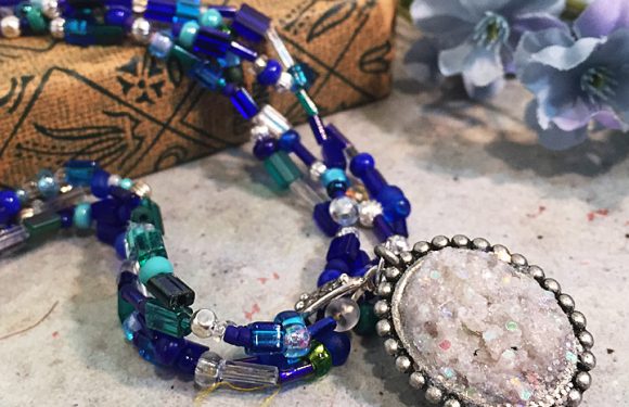 Beaded Illusion Necklace-Seed Bead Jewelry Tutorial