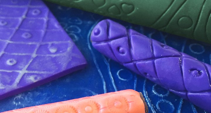DIY Texture Rollers for Embossing on Polymer Clay-Friday Findings