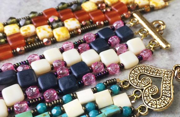 Strung Beads That Look Like Bead Weaving! Garden Path Bracelet Jewelry Tutorial