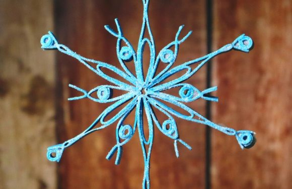 Quilled Polymer Clay Snowflakes
